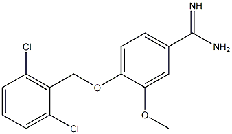 4-[(2,6-dichlorophenyl)methoxy]-3-methoxybenzene-1-carboximidamide Structure