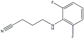4-[(2,6-difluorophenyl)amino]butanenitrile Structure