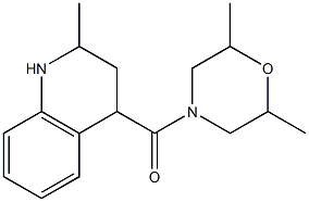 4-[(2,6-dimethylmorpholin-4-yl)carbonyl]-2-methyl-1,2,3,4-tetrahydroquinoline 结构式