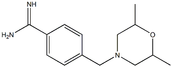 4-[(2,6-dimethylmorpholin-4-yl)methyl]benzenecarboximidamide Structure