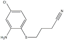 4-[(2-amino-4-chlorophenyl)sulfanyl]butanenitrile 结构式