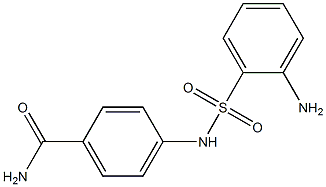 4-[(2-aminobenzene)sulfonamido]benzamide 化学構造式