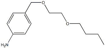 4-[(2-butoxyethoxy)methyl]aniline 化学構造式