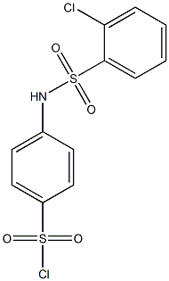 4-[(2-chlorobenzene)sulfonamido]benzene-1-sulfonyl chloride 化学構造式