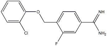 4-[(2-chlorophenoxy)methyl]-3-fluorobenzenecarboximidamide