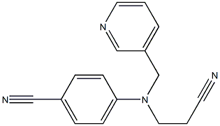 4-[(2-cyanoethyl)(pyridin-3-ylmethyl)amino]benzonitrile Struktur