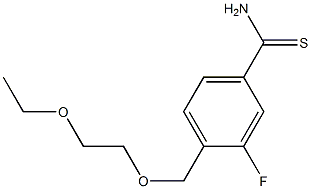 4-[(2-ethoxyethoxy)methyl]-3-fluorobenzenecarbothioamide