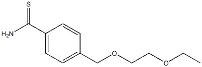 4-[(2-ethoxyethoxy)methyl]benzenecarbothioamide,,结构式