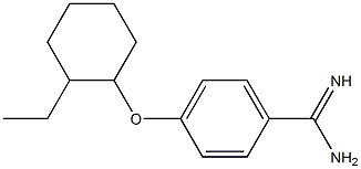 4-[(2-ethylcyclohexyl)oxy]benzene-1-carboximidamide 结构式