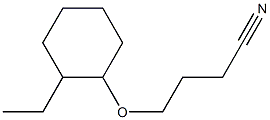 4-[(2-ethylcyclohexyl)oxy]butanenitrile Struktur
