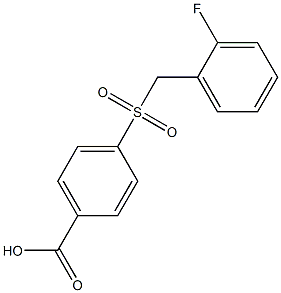 4-[(2-fluorobenzyl)sulfonyl]benzoic acid Structure