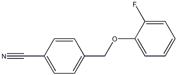 4-[(2-fluorophenoxy)methyl]benzonitrile Structure