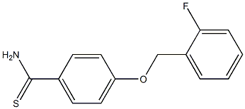 4-[(2-fluorophenyl)methoxy]benzene-1-carbothioamide