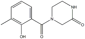 4-[(2-hydroxy-3-methylphenyl)carbonyl]piperazin-2-one