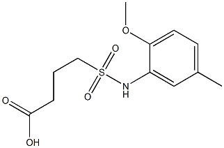 4-[(2-methoxy-5-methylphenyl)sulfamoyl]butanoic acid Structure