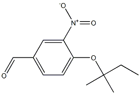 4-[(2-methylbutan-2-yl)oxy]-3-nitrobenzaldehyde,,结构式