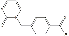 4-[(2-oxopyrimidin-1(2H)-yl)methyl]benzoic acid 结构式