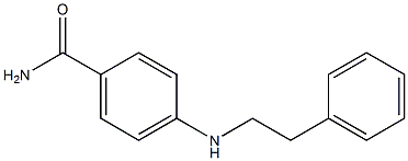 4-(フェネチルアミノ)ベンズアミド 化学構造式