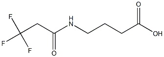 4-[(3,3,3-trifluoropropanoyl)amino]butanoic acid 化学構造式