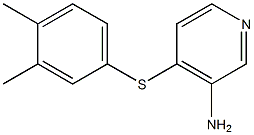 4-[(3,4-dimethylphenyl)sulfanyl]pyridin-3-amine 结构式