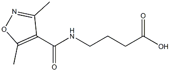 4-[(3,5-dimethyl-1,2-oxazol-4-yl)formamido]butanoic acid Structure