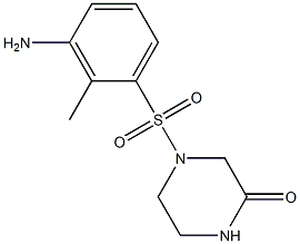 4-[(3-amino-2-methylbenzene)sulfonyl]piperazin-2-one Structure