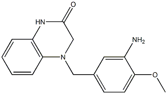 4-[(3-amino-4-methoxyphenyl)methyl]-1,2,3,4-tetrahydroquinoxalin-2-one,,结构式