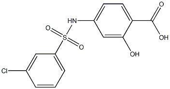 4-[(3-chlorobenzene)sulfonamido]-2-hydroxybenzoic acid