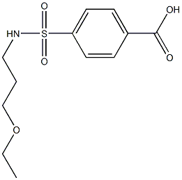 4-[(3-ethoxypropyl)sulfamoyl]benzoic acid Structure