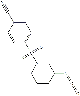 4-[(3-isocyanatopiperidine-1-)sulfonyl]benzonitrile