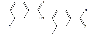  4-[(3-methoxybenzoyl)amino]-3-methylbenzoic acid