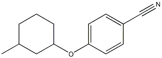 4-[(3-methylcyclohexyl)oxy]benzonitrile,1038966-39-0,结构式