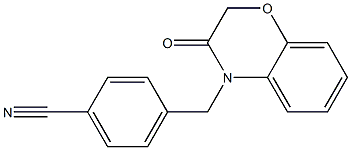 4-[(3-oxo-2,3-dihydro-4H-1,4-benzoxazin-4-yl)methyl]benzonitrile Structure