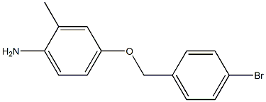 4-[(4-bromobenzyl)oxy]-2-methylaniline Struktur