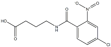 4-[(4-chloro-2-nitrophenyl)formamido]butanoic acid Struktur