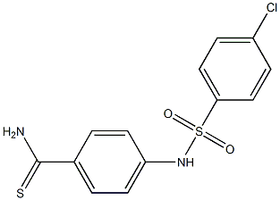 4-[(4-chlorobenzene)sulfonamido]benzene-1-carbothioamide 化学構造式