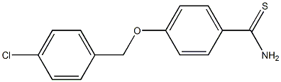 4-[(4-chlorophenyl)methoxy]benzene-1-carbothioamide Structure