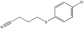 4-[(4-chlorophenyl)sulfanyl]butanenitrile Struktur