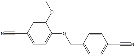4-[(4-cyanobenzyl)oxy]-3-methoxybenzonitrile Struktur