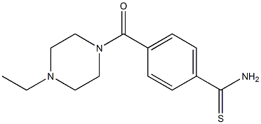 4-[(4-ethylpiperazin-1-yl)carbonyl]benzenecarbothioamide,,结构式
