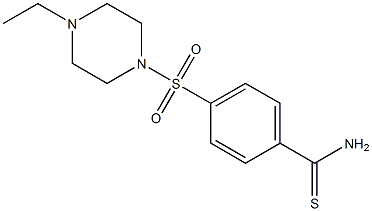 4-[(4-ethylpiperazine-1-)sulfonyl]benzene-1-carbothioamide Struktur