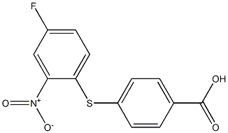 4-[(4-fluoro-2-nitrophenyl)sulfanyl]benzoic acid 结构式
