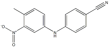 4-[(4-methyl-3-nitrophenyl)amino]benzonitrile,,结构式