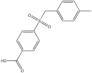 4-[(4-methylbenzyl)sulfonyl]benzoic acid Structure