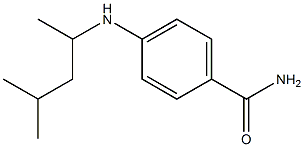 4-[(4-methylpentan-2-yl)amino]benzamide Structure