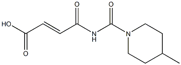 4-[(4-methylpiperidin-1-yl)carbonylamino]-4-oxobut-2-enoic acid,,结构式