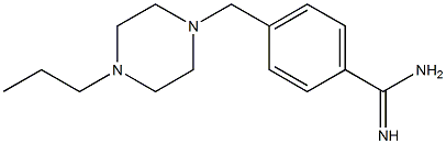 4-[(4-propylpiperazin-1-yl)methyl]benzenecarboximidamide 结构式