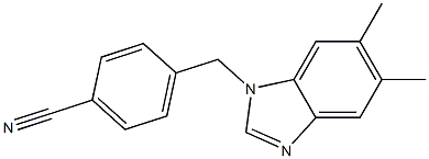 4-[(5,6-dimethyl-1H-1,3-benzodiazol-1-yl)methyl]benzonitrile|