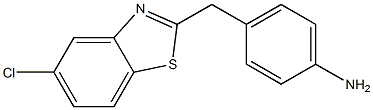4-[(5-chloro-1,3-benzothiazol-2-yl)methyl]aniline,,结构式
