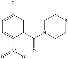 4-[(5-chloro-2-nitrophenyl)carbonyl]thiomorpholine 化学構造式